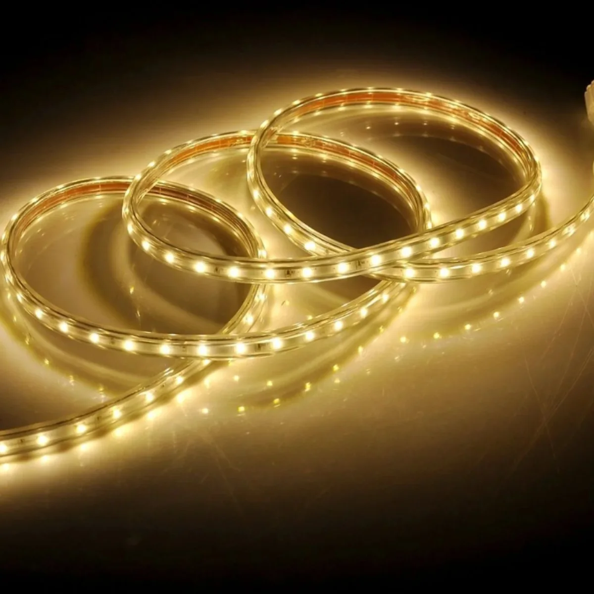 Cove, neon strip and rope light