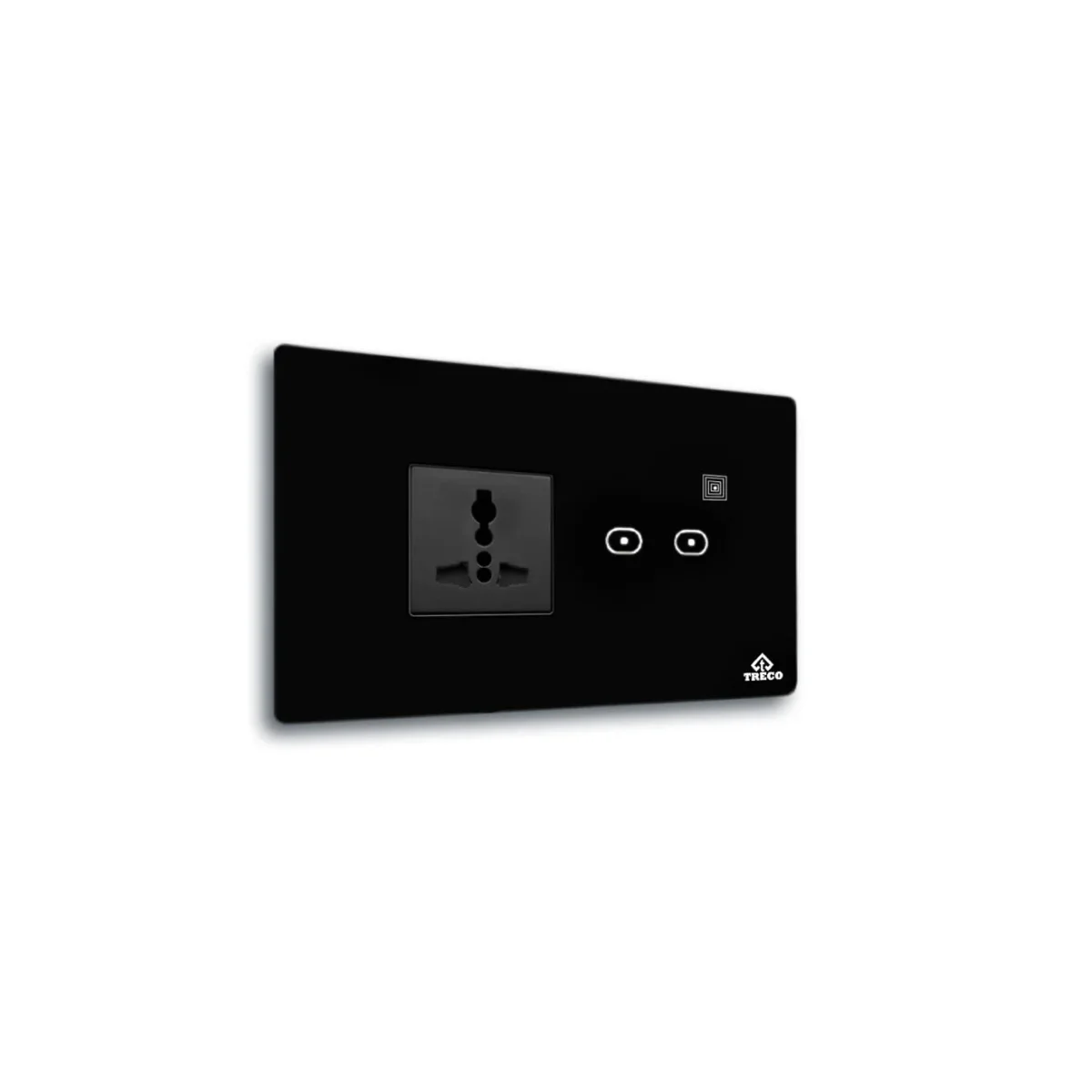 Treco two touch switch board with one socket