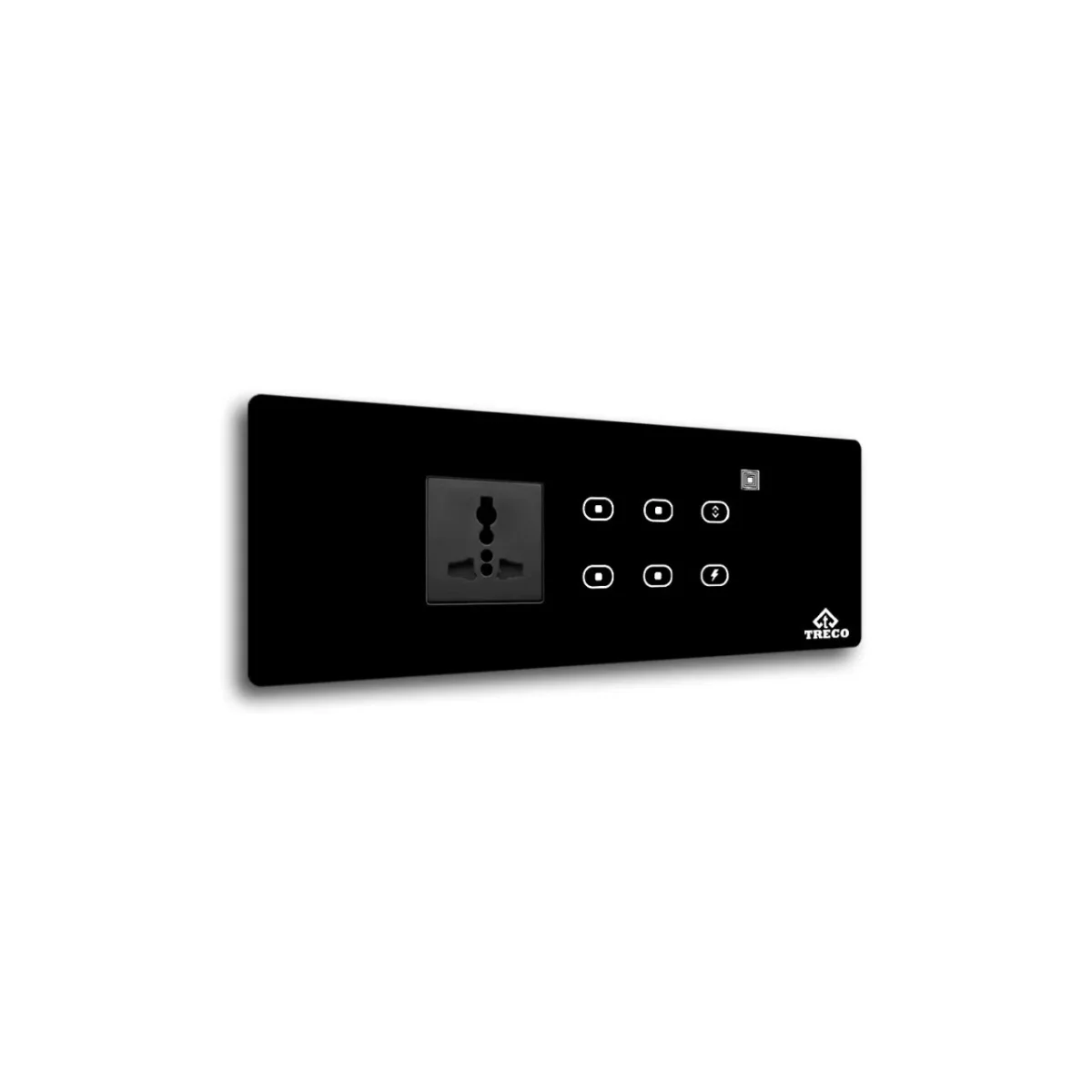 Treco six touch switch board with one socket