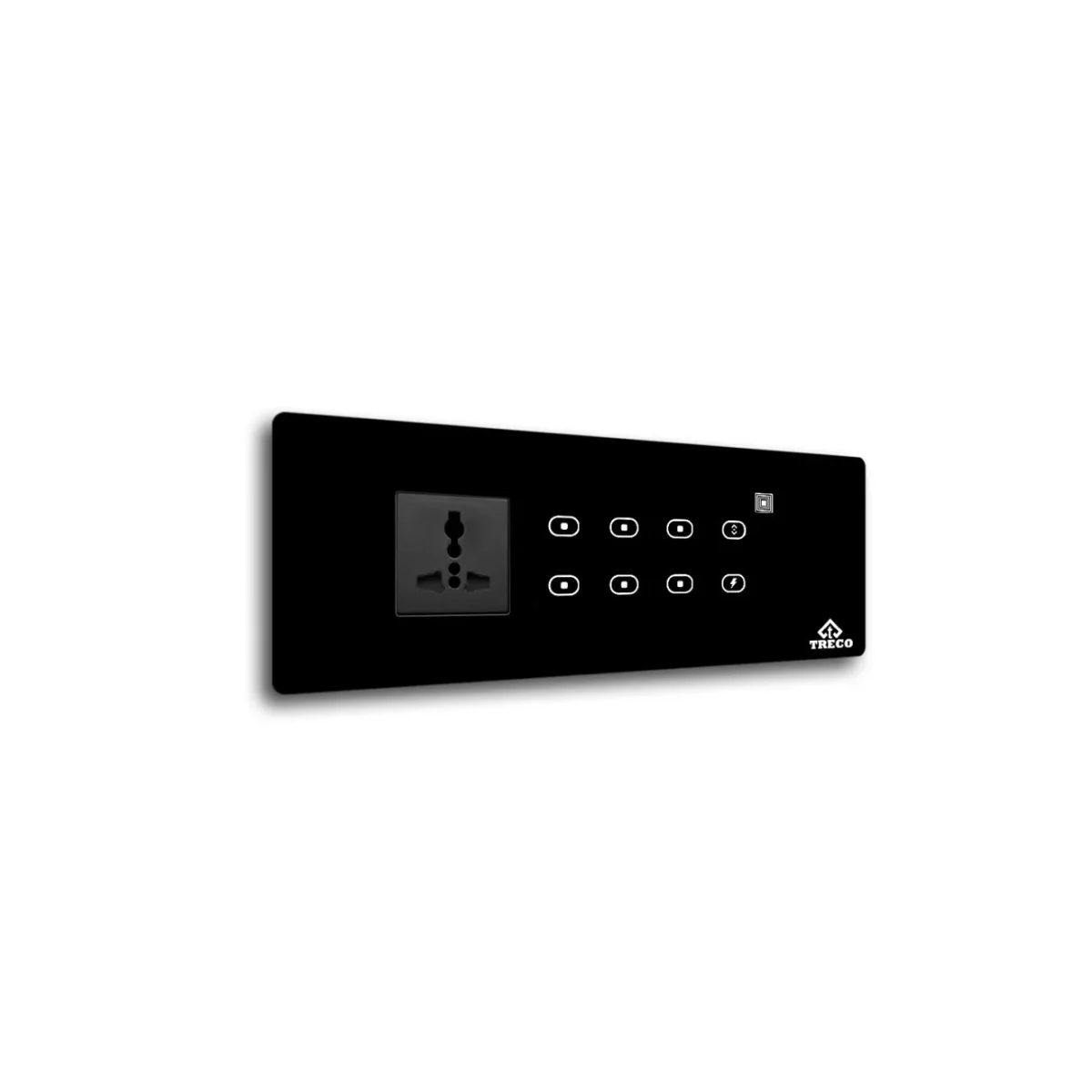 Treco eight touch switch board with one socket