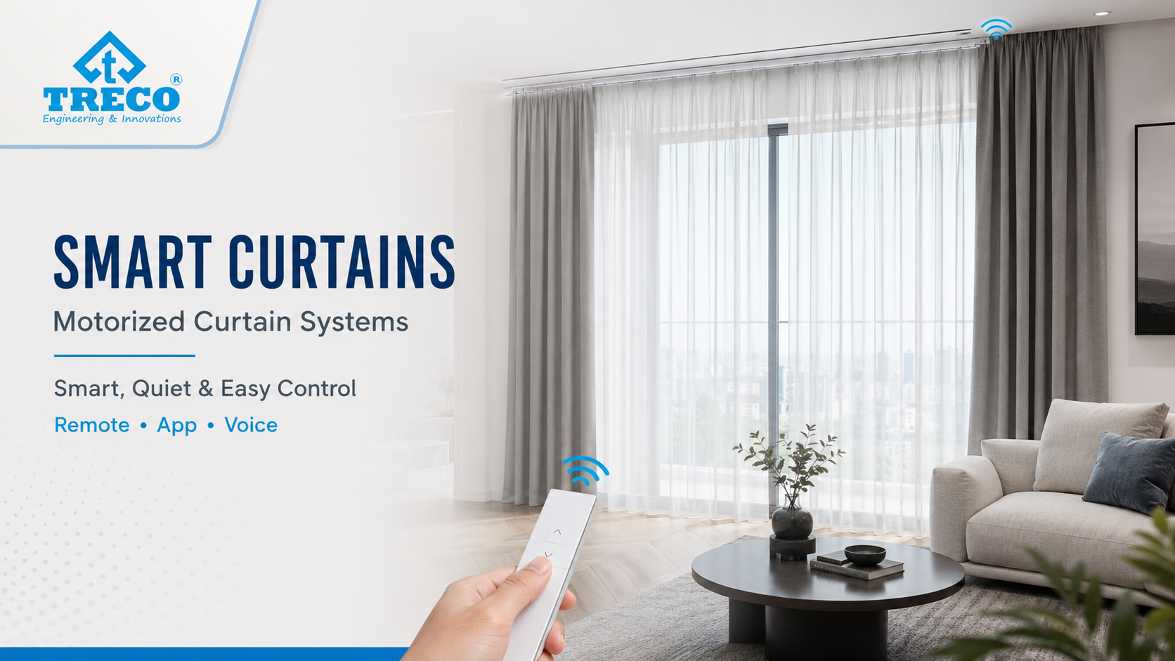 Smart curtains and motorized curtain system for homes